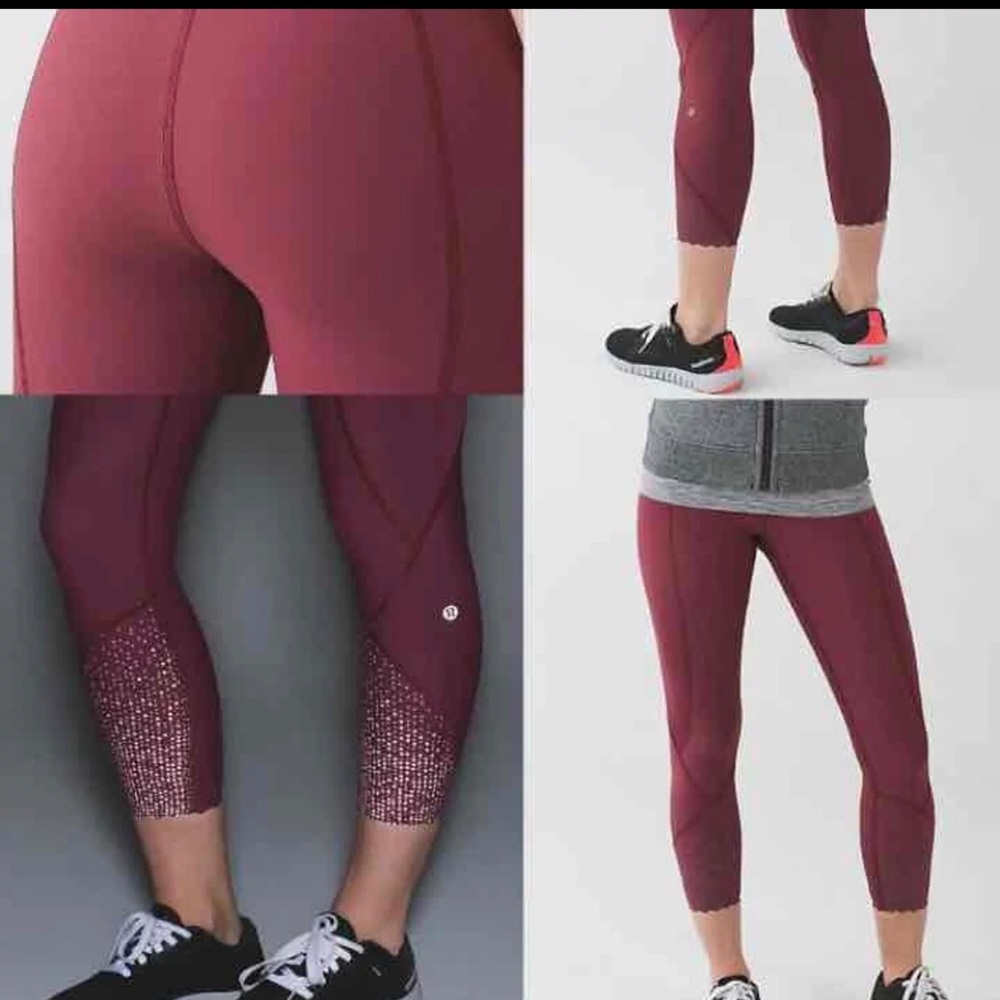 Lululemon Tight Stuff, Red, size 2. VGUC.